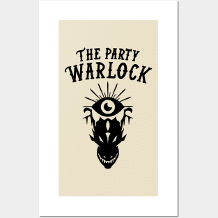 Warlock Dungeons and Dragons Team Party Posters and Art